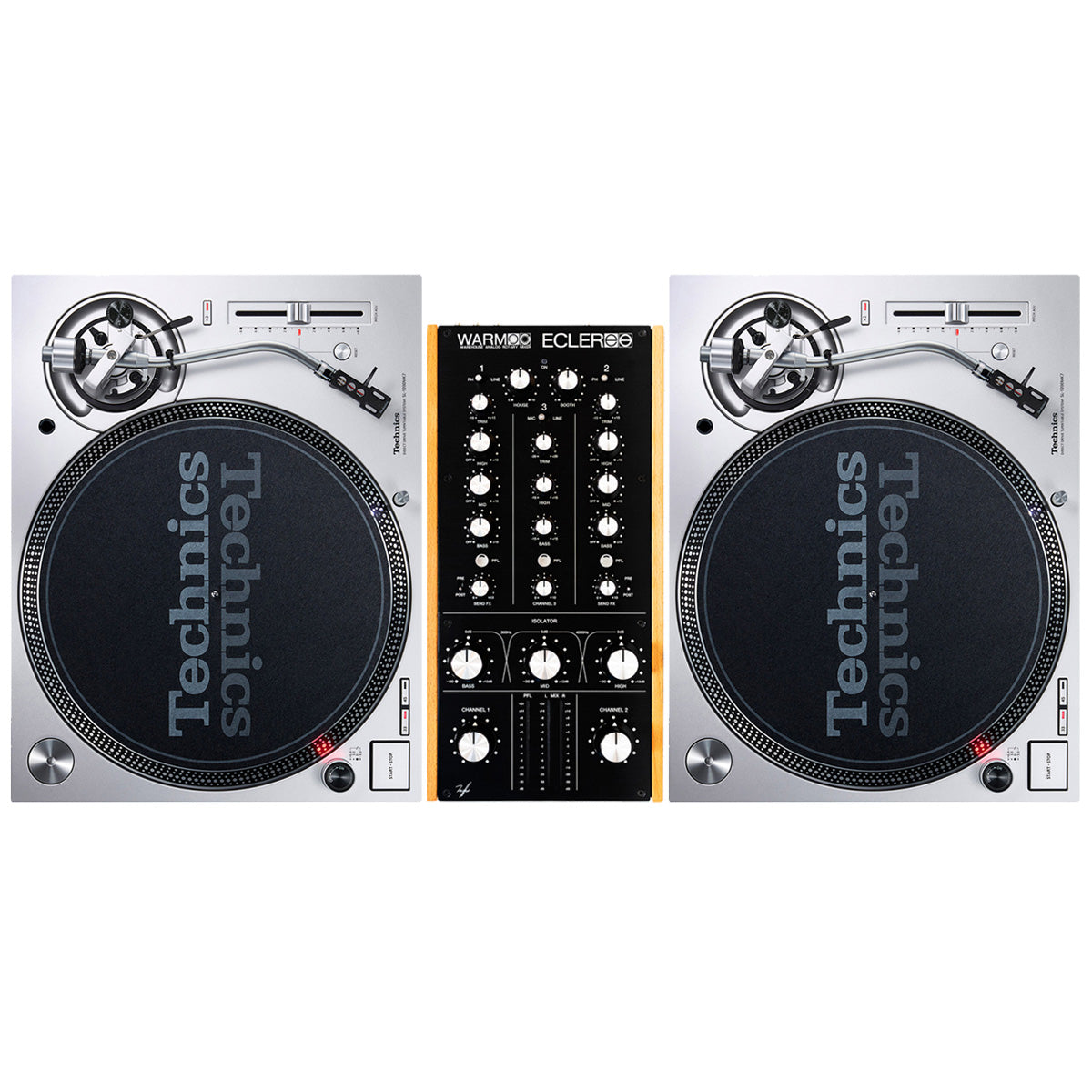 Technics SL1200 MK7 + Ecler WARM2 Rotary DJ Mixer