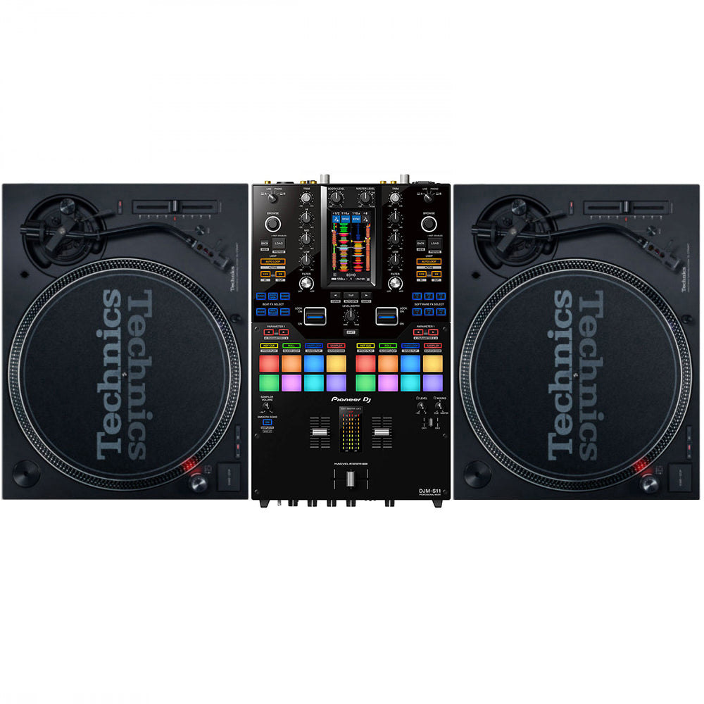 Technics SL1210 MK7 + Pioneer DJ DJM-S11 Bundle