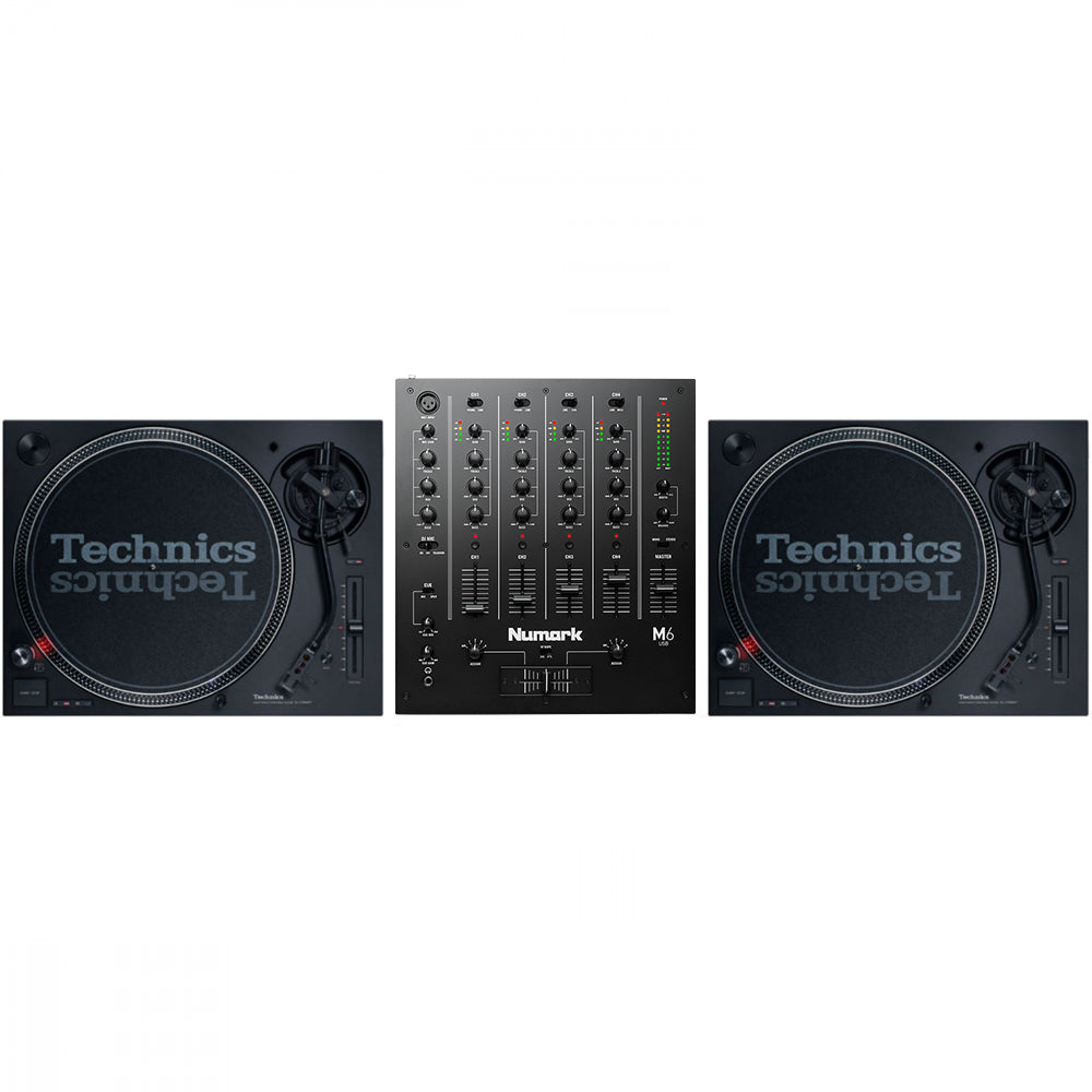 Technics SL1210 MK7 Pair + Numark M6 Bundle
