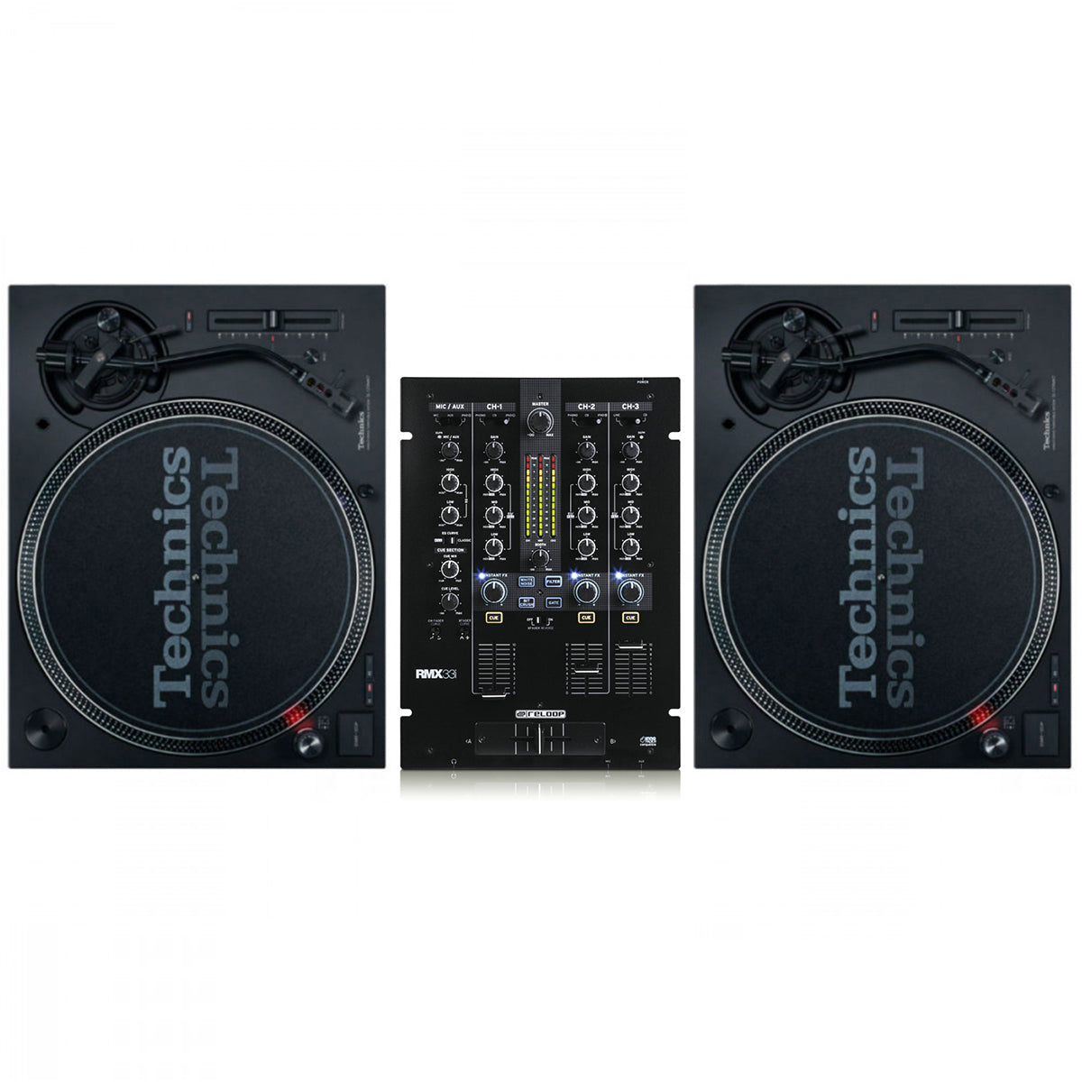 Technics SL 1210 MK7 Pair + RMX-33i Mixer
