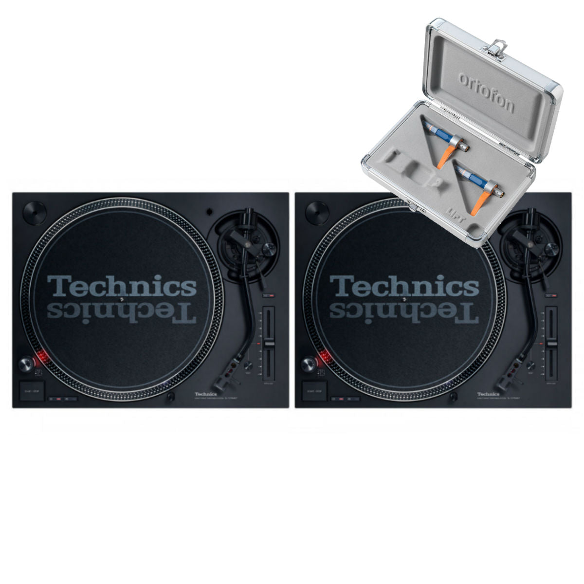 Technics SL 1210 MK7 Pair + Concorde DJ MK2 Twin Pack