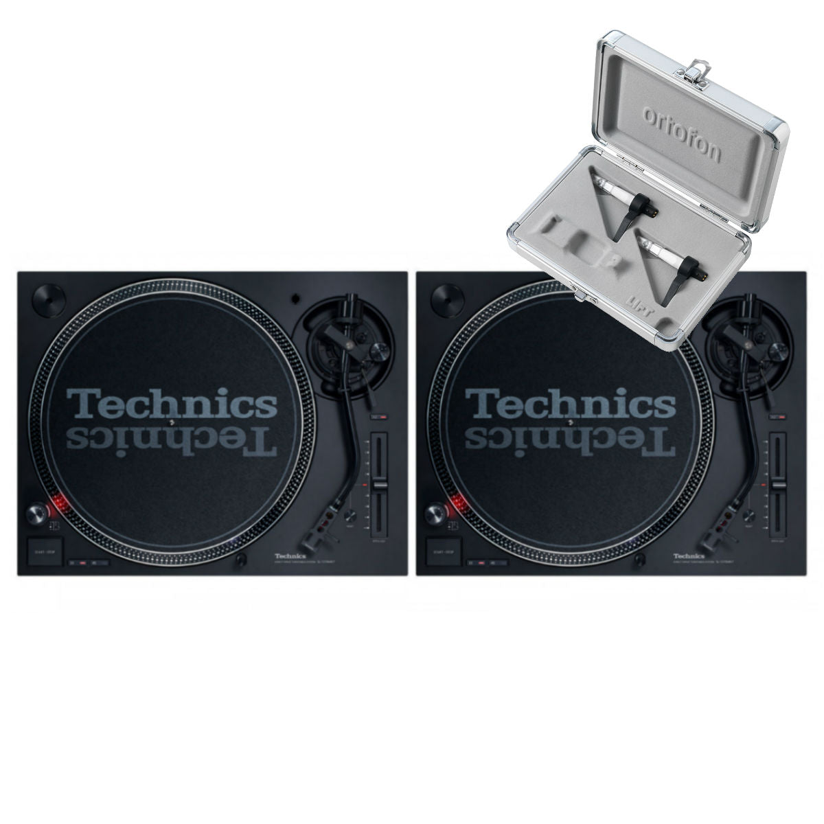 Technics SL 1210 MK7 Pair + Concorde Scratch MK2 Twin Pack