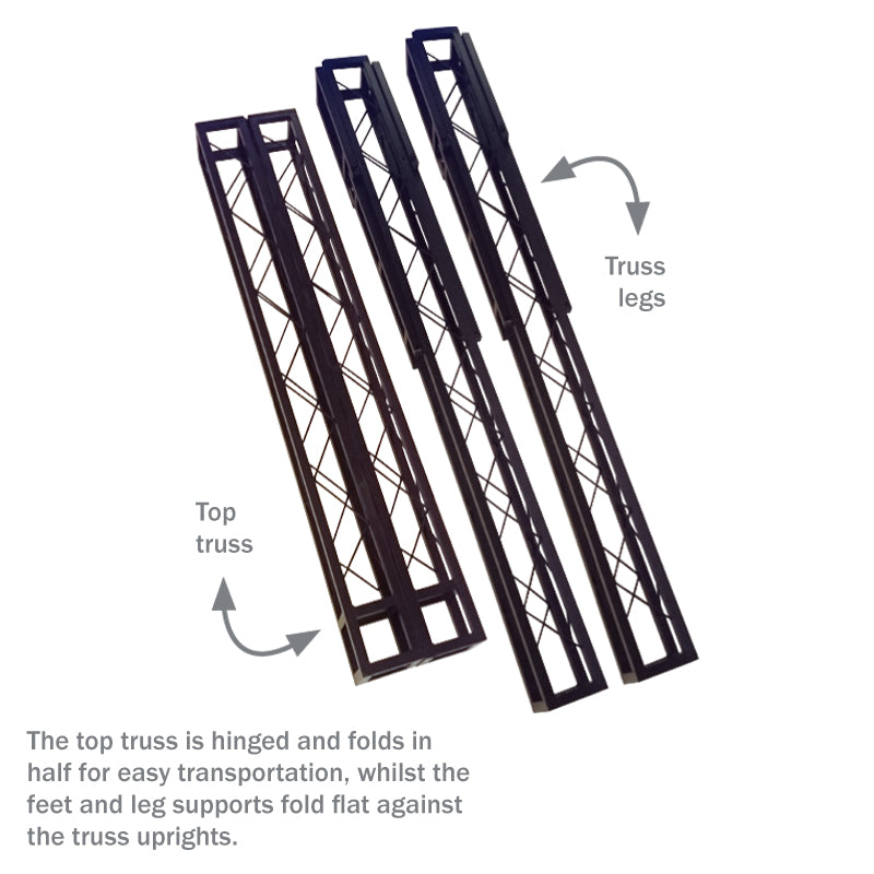 EQUINOX 3 x 2m Truss System - Black (STAN90)