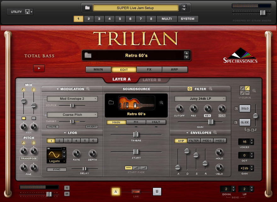 Spectrasonics Trilian Bass Virtual Instrument
