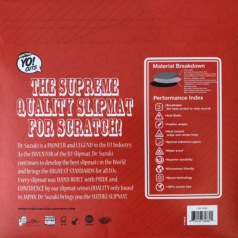 Dr. Suzuki TTM 12 Inch Slipmats - Black