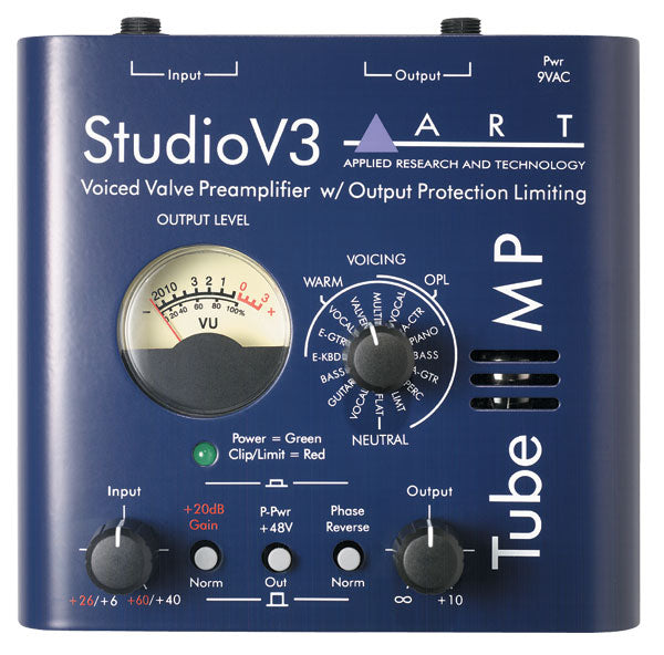 ART TUBE-MP-STUDIO-V3 Tube MP Studio V3 Single Mic Preamp