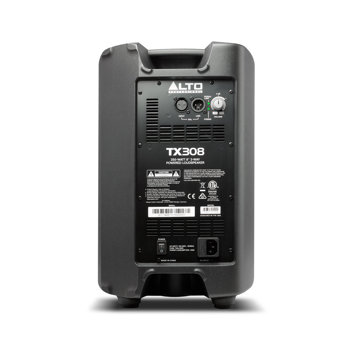 Alto TX308 350W Active PA Speaker