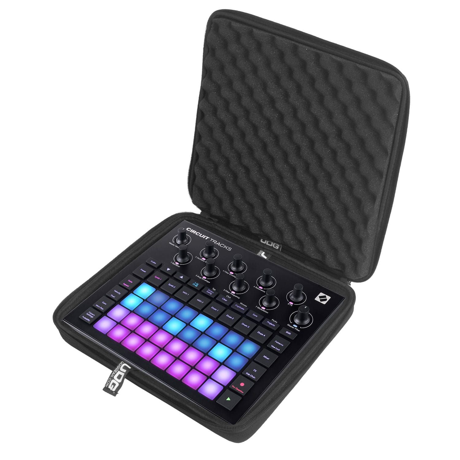 UDG Creator Novation Circuit Tracks/Rhythm Hardcase Black U8488BL