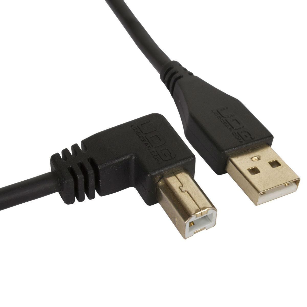 UDG USB Cable A-B 3m Black Angled U95006BL