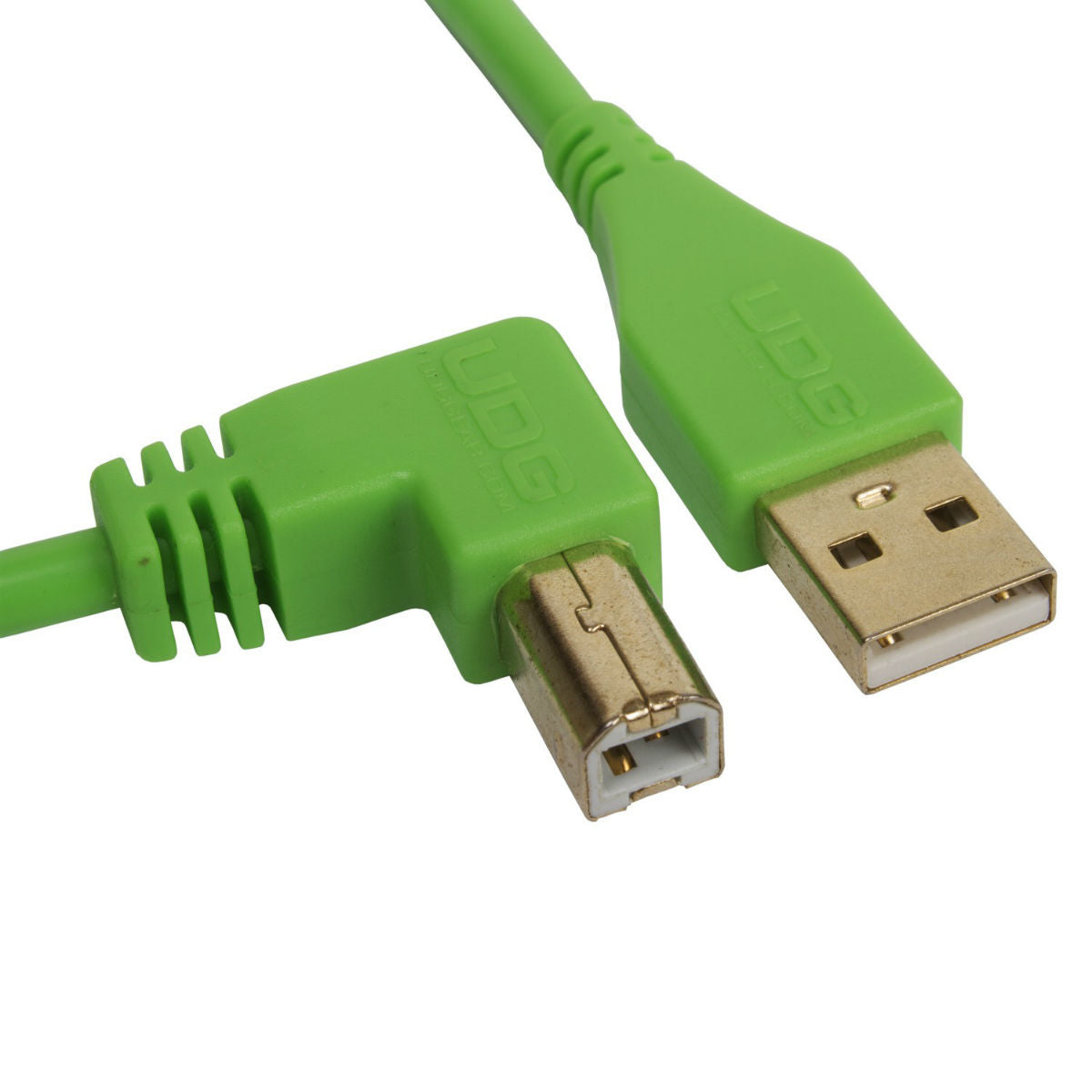 UDG USB Cable A-B 2m Green Angled U95005GR