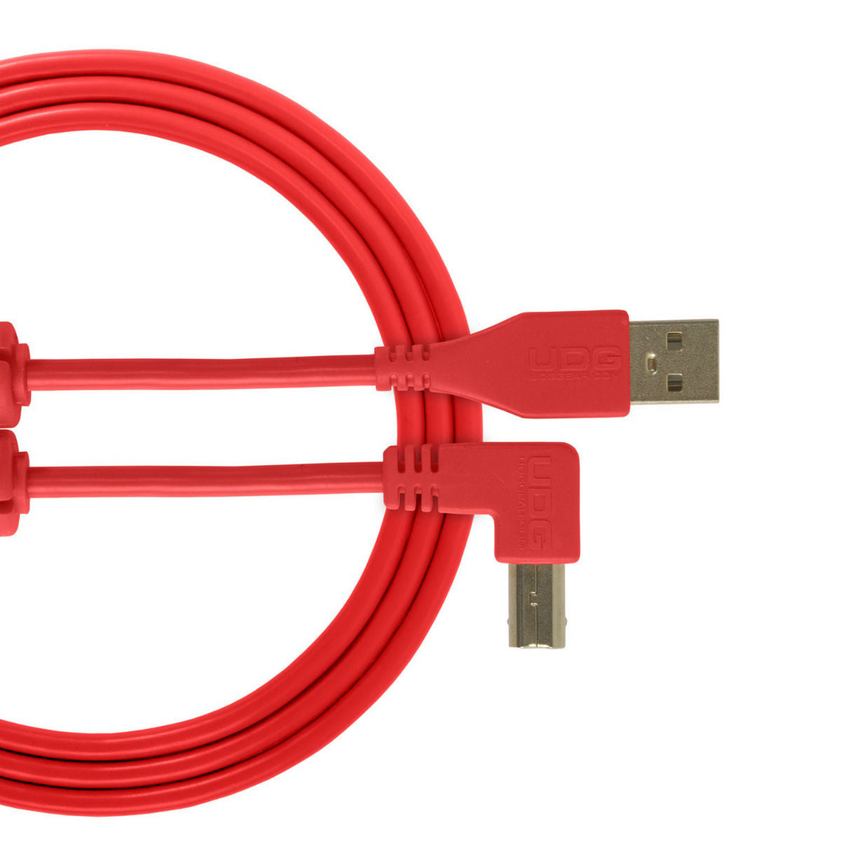 UDG USB Cable A-B 1m Red Angled U95004RD