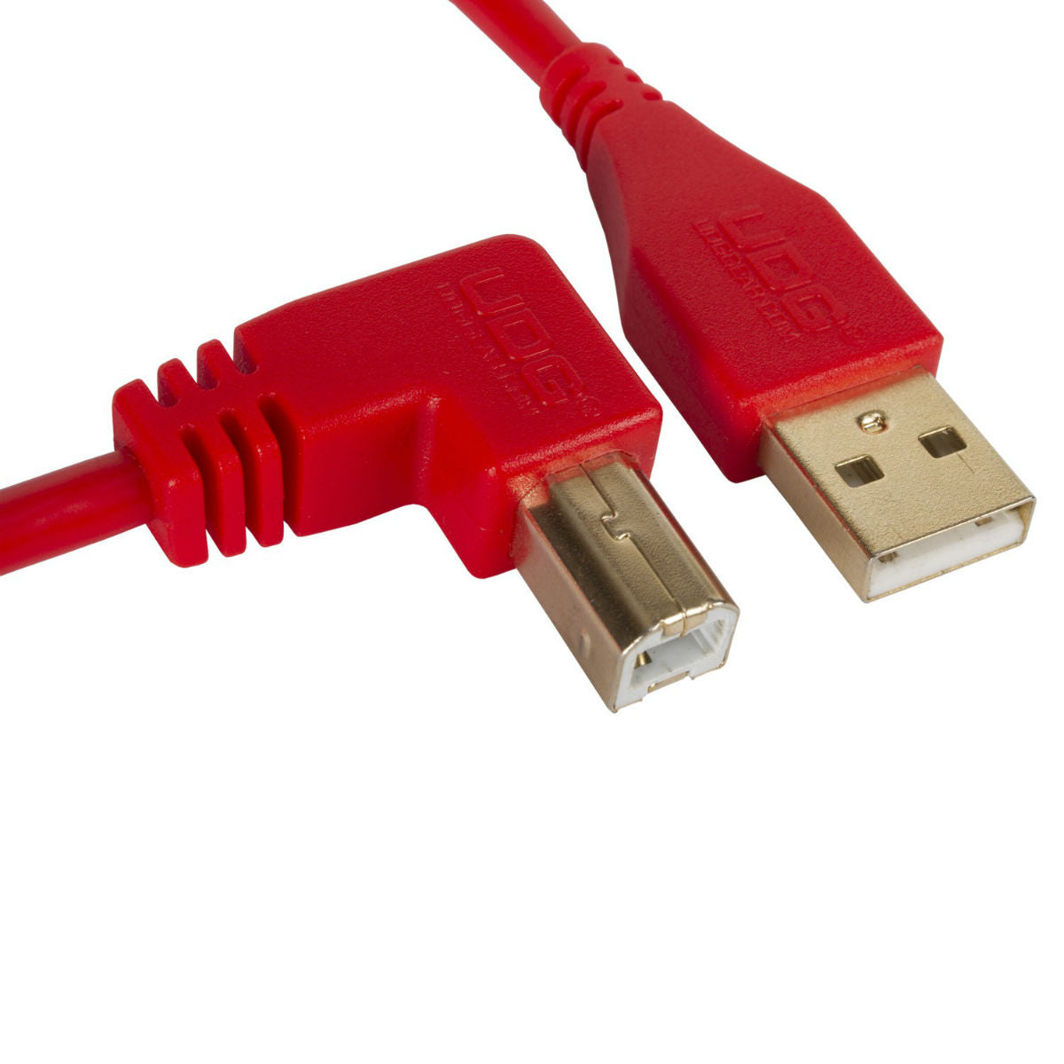 UDG USB Cable A-B 2m Red Angled U95005RD