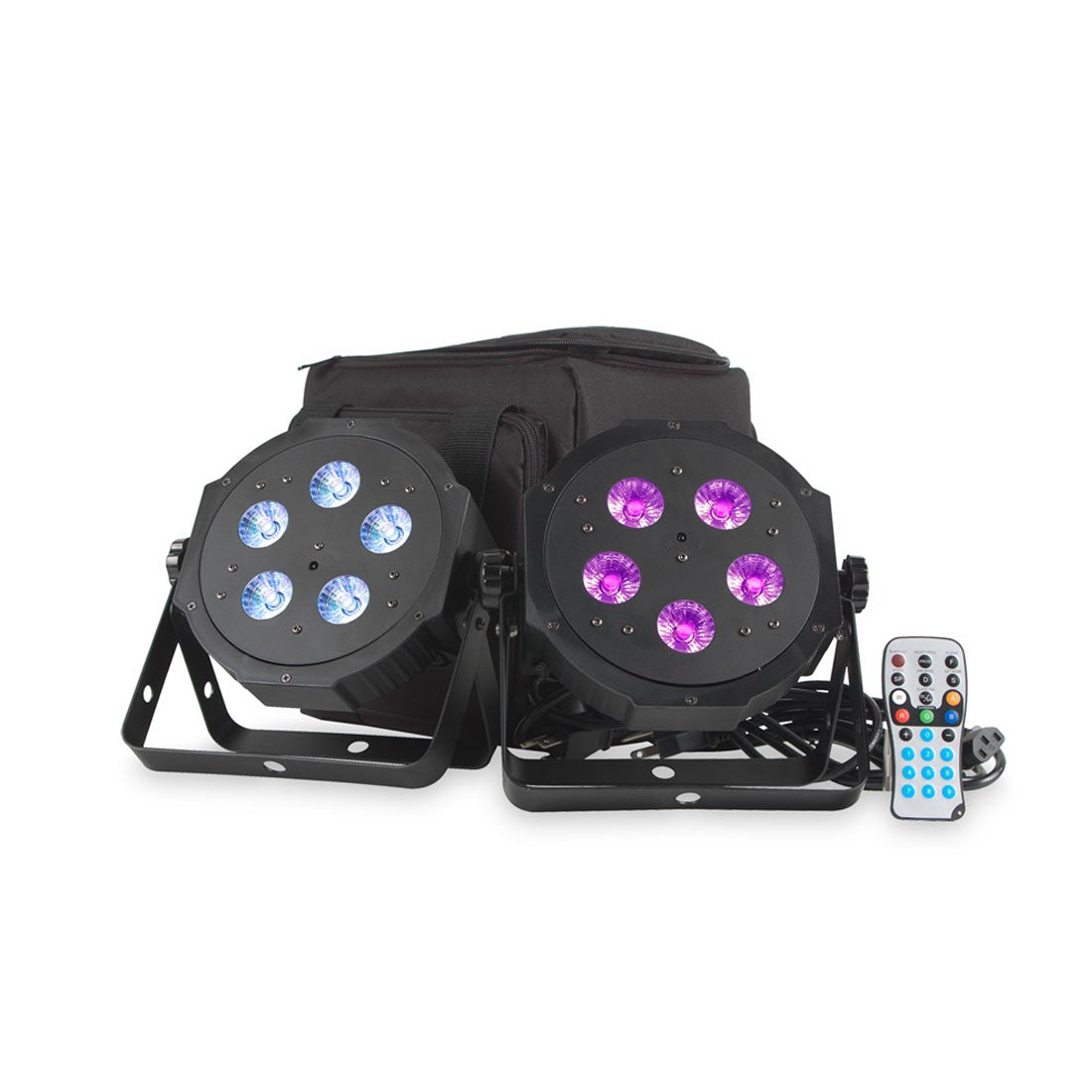 American DJ VPAR PAK LED Par Can Twin Pack Inc Bag And Remote