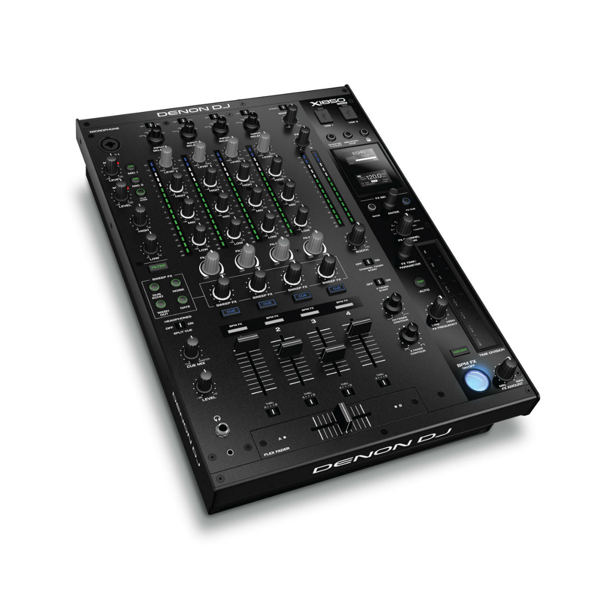 Denon DJ X1850 PRIME Professional 4-Channel DJ Club Mixer