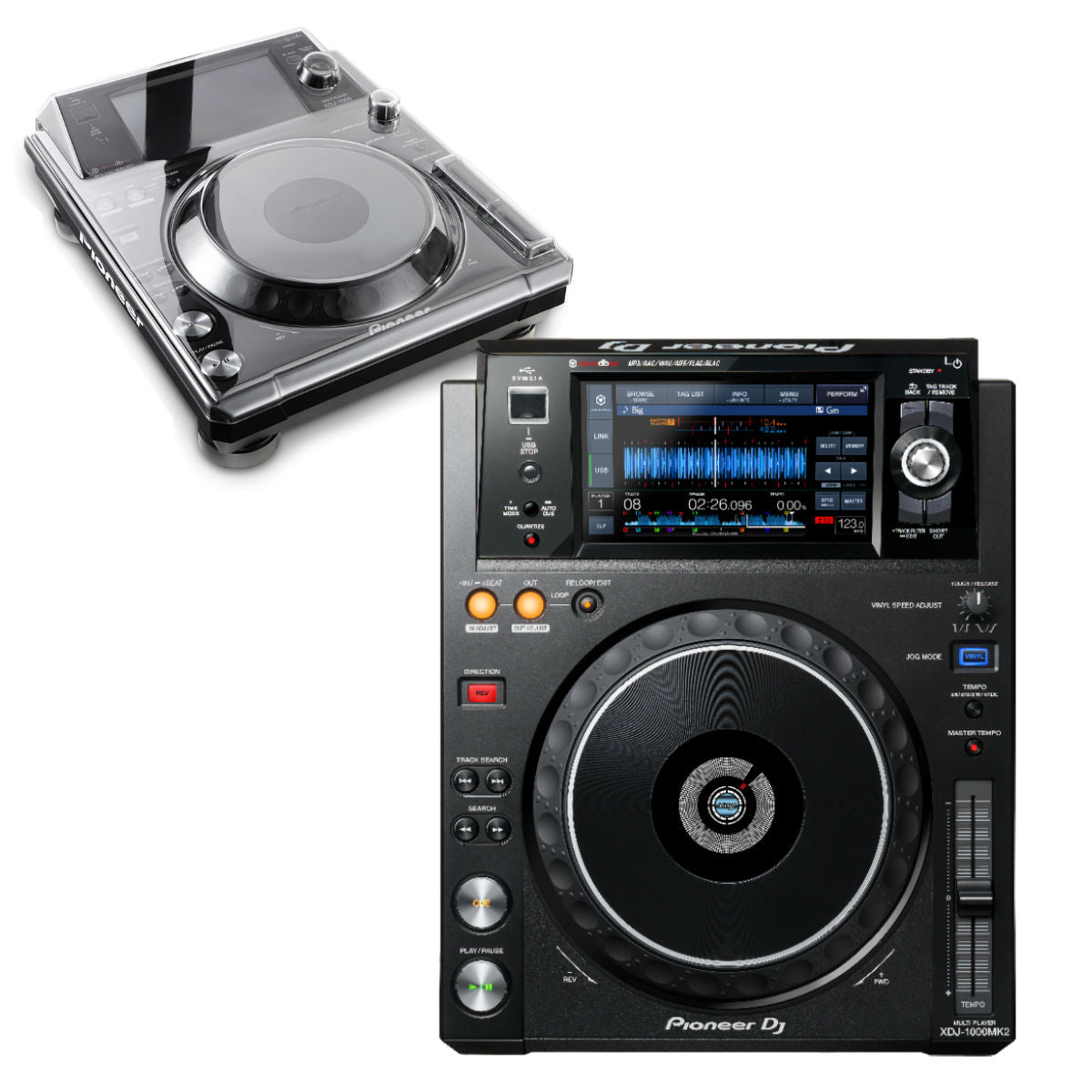Pioneer DJ XDJ-1000MK2 + Decksaver Bundle
