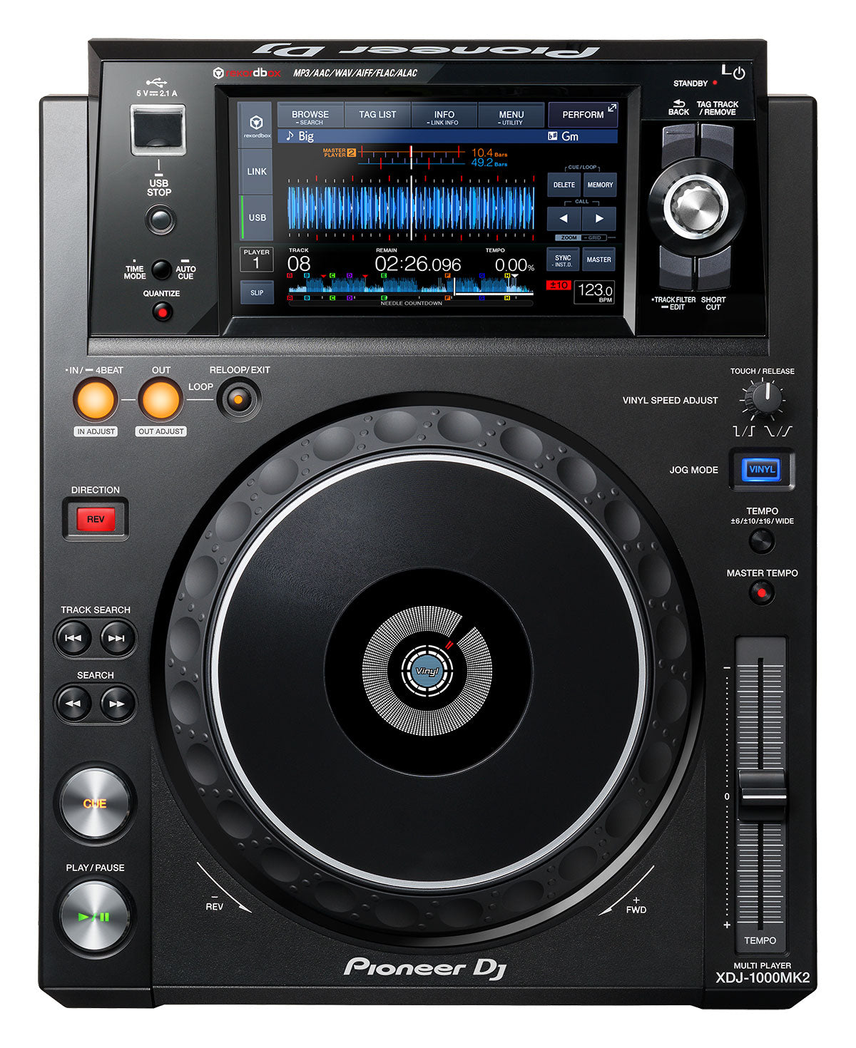 Pioneer XDJ-1000MK2 USB DJ Player With Touchscreen