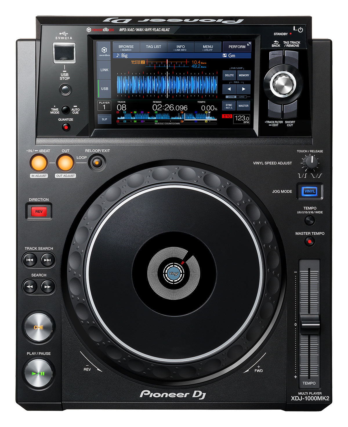 Pioneer DJ XDJ-1000MK2 USB DJ Player With Touchscreen