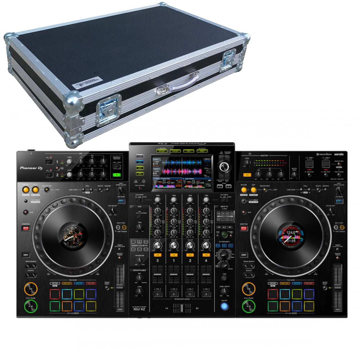 Pioneer DJ XDJ-XZ + Swan Flight Case Bundle