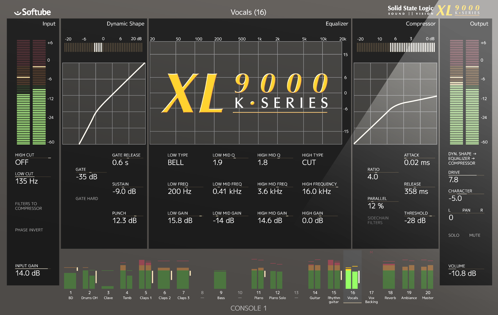 Softube SSL XL 9000 K-Series for Console 1 (download code)