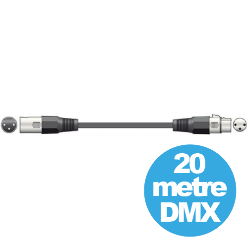 QTX DMX Lighting Cable 20m (177925)