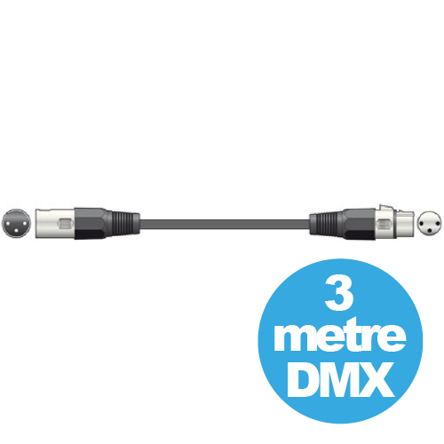 QTX DMX Lighting Cable 3m (177921)