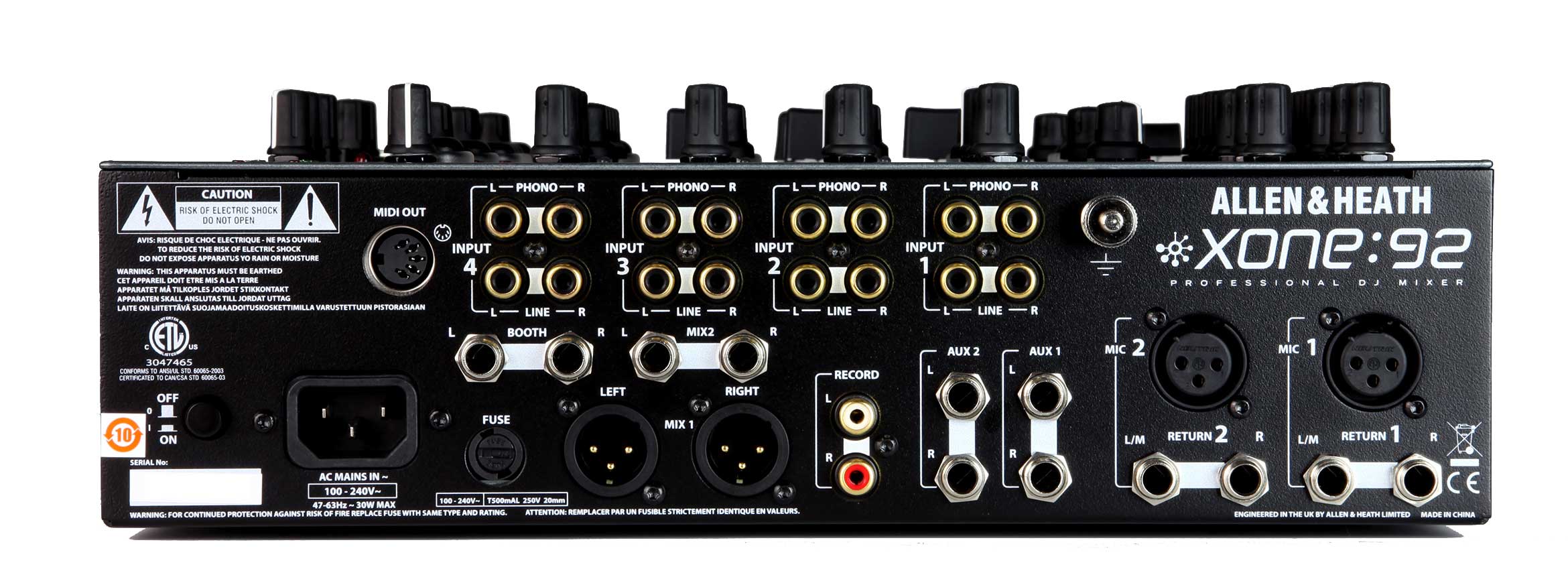 Allen & Heath Xone:92 Professional DJ Mixer