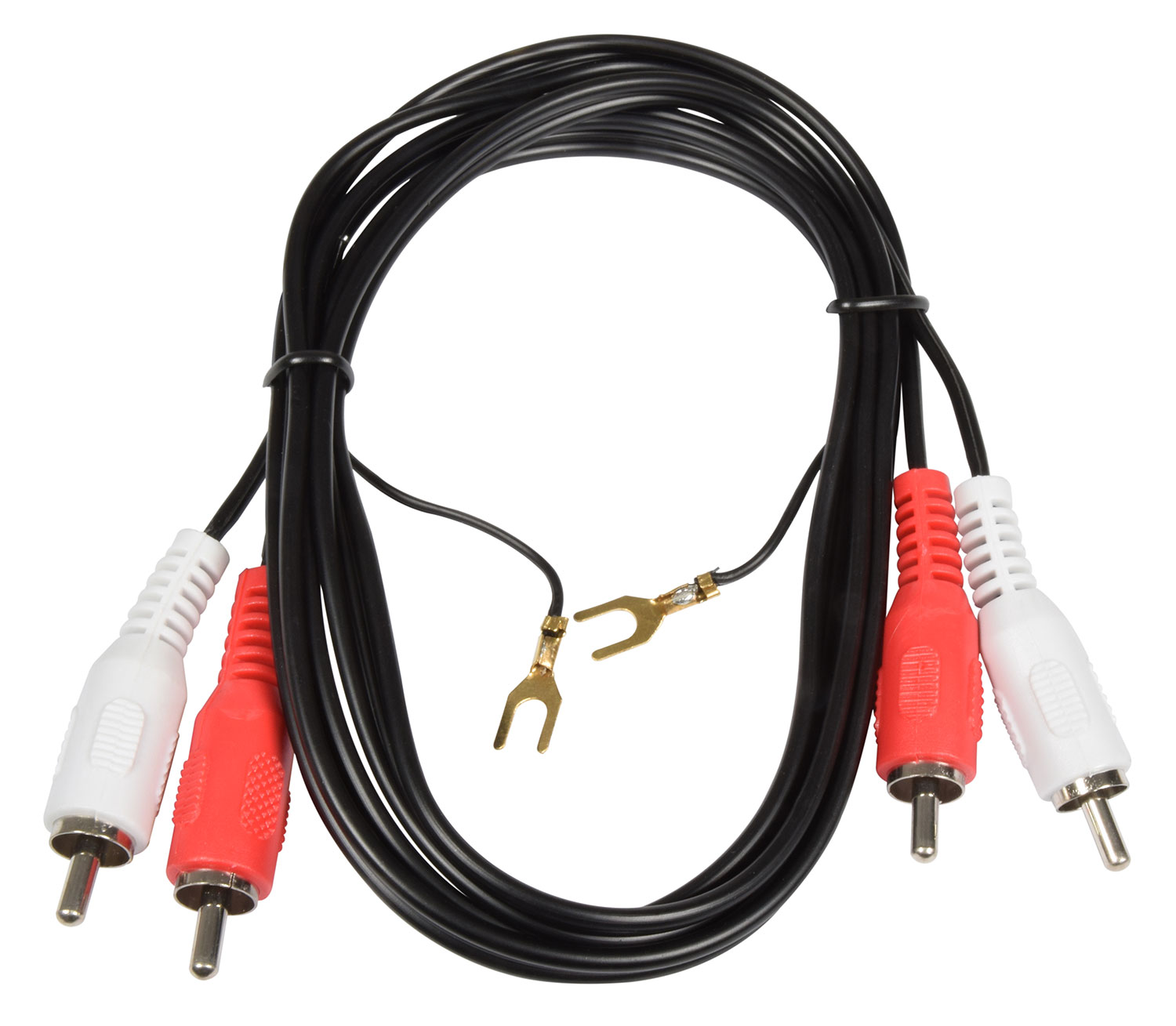 AV:LINK Twin RCA to Twin RCA Cable with Ground Wire 1.2m (109543)