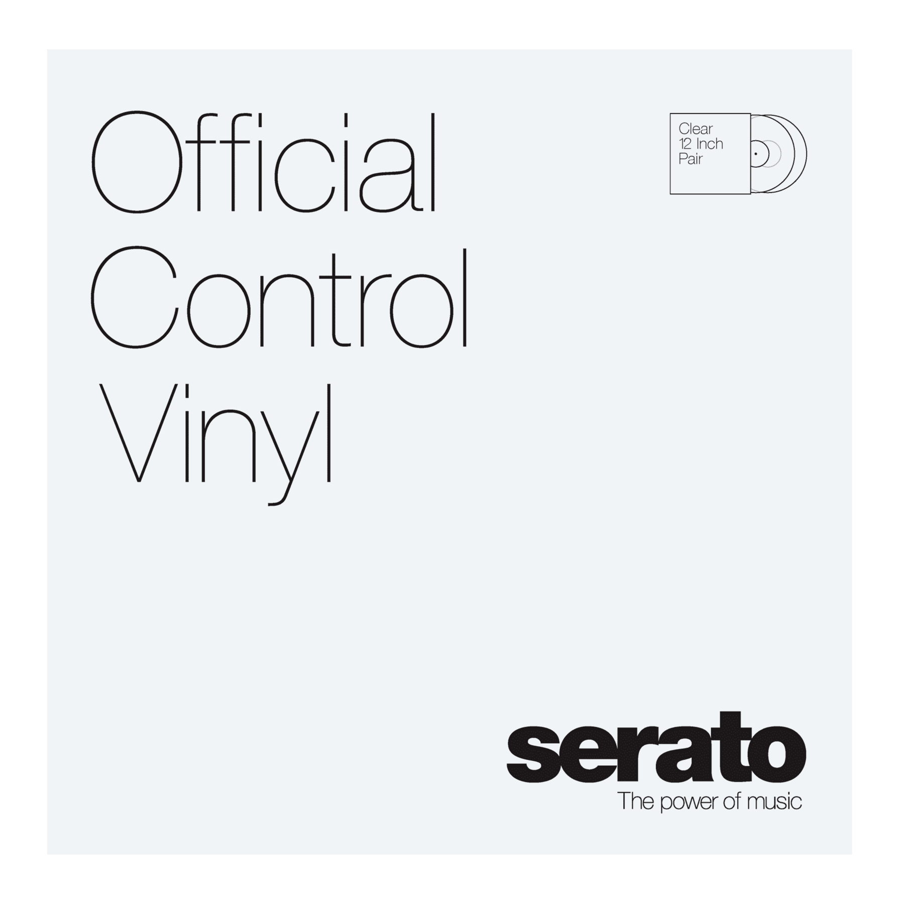 Serato Performance Series Vinyl Pair - Clear