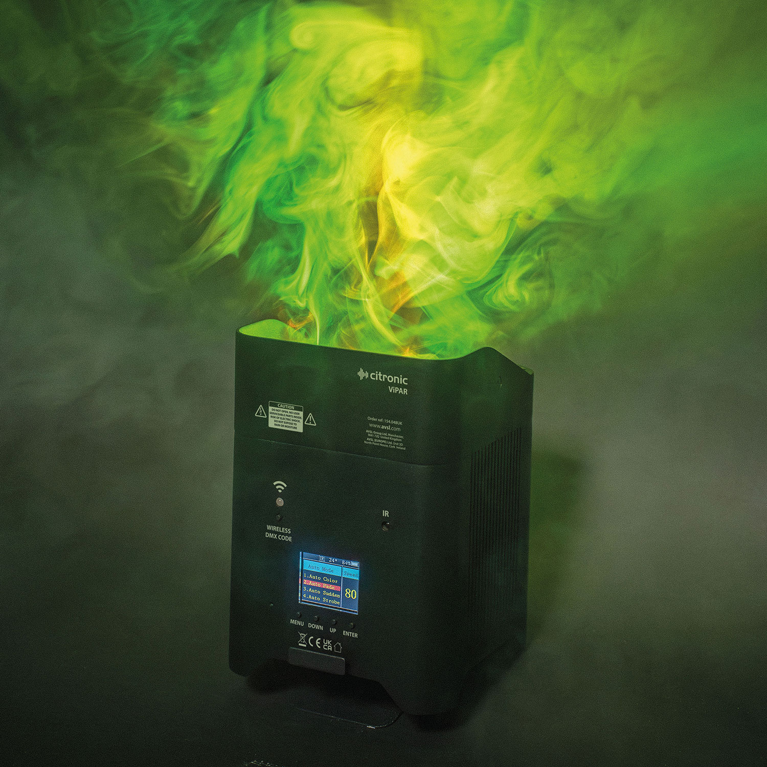 Citronic ViPAR: 6x18W Smart Rechargeable RGBWA/UV PAR Uplighter (154048)