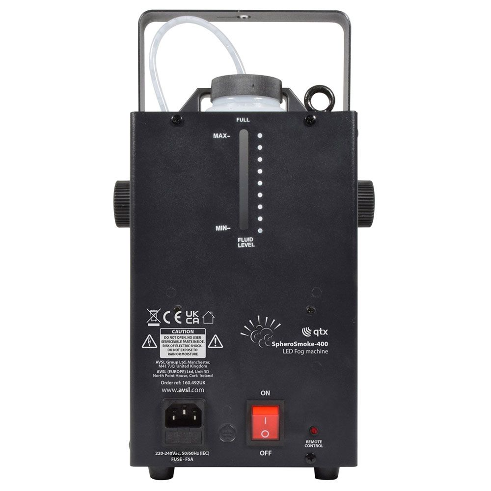 QTX SpheroSmoke 400W LED Fog Machine with RGB Magic Ball Effect (160492)