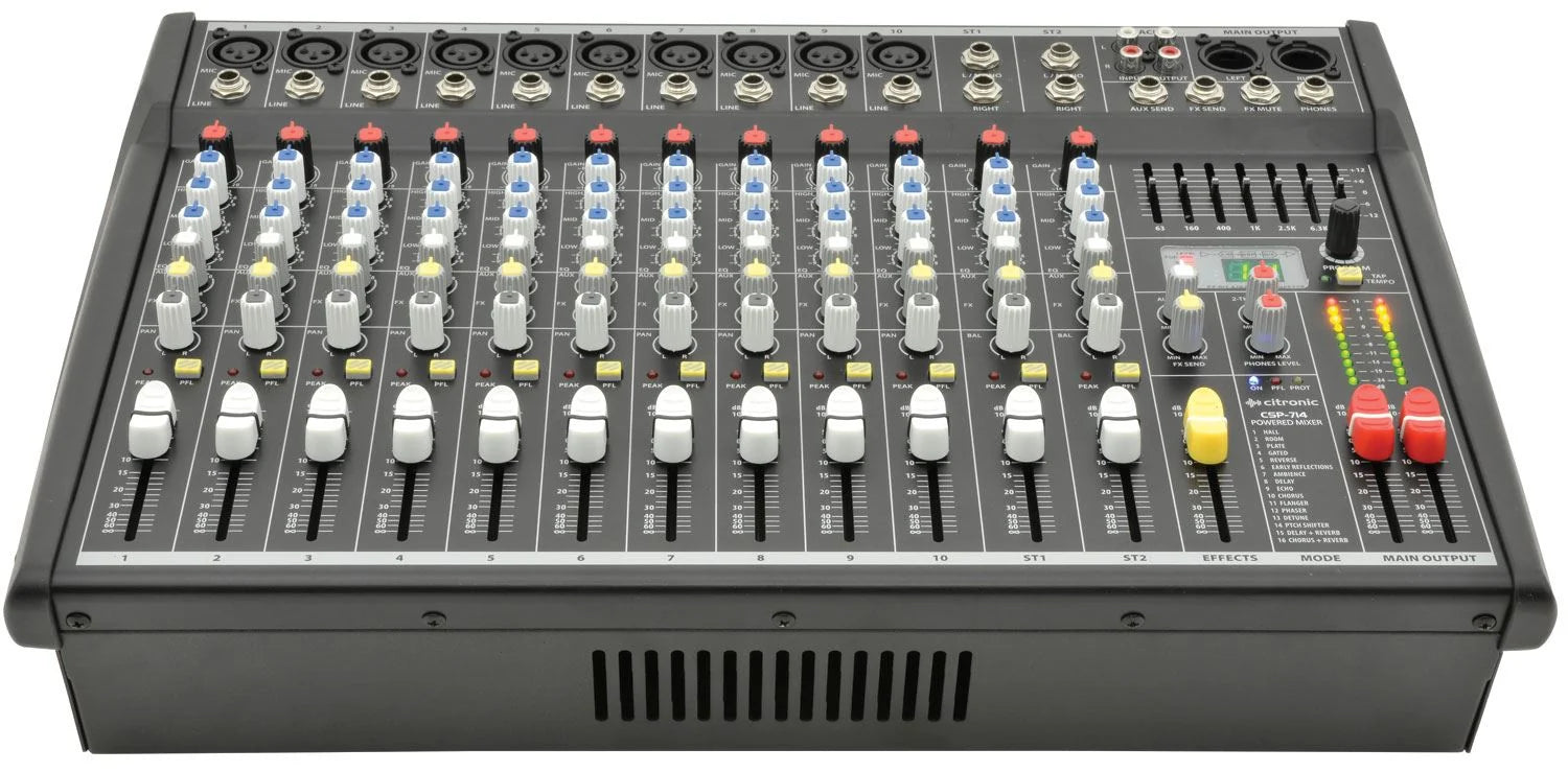 Citronic CSP-714 Powered Mixer Amplifier 1000W FX