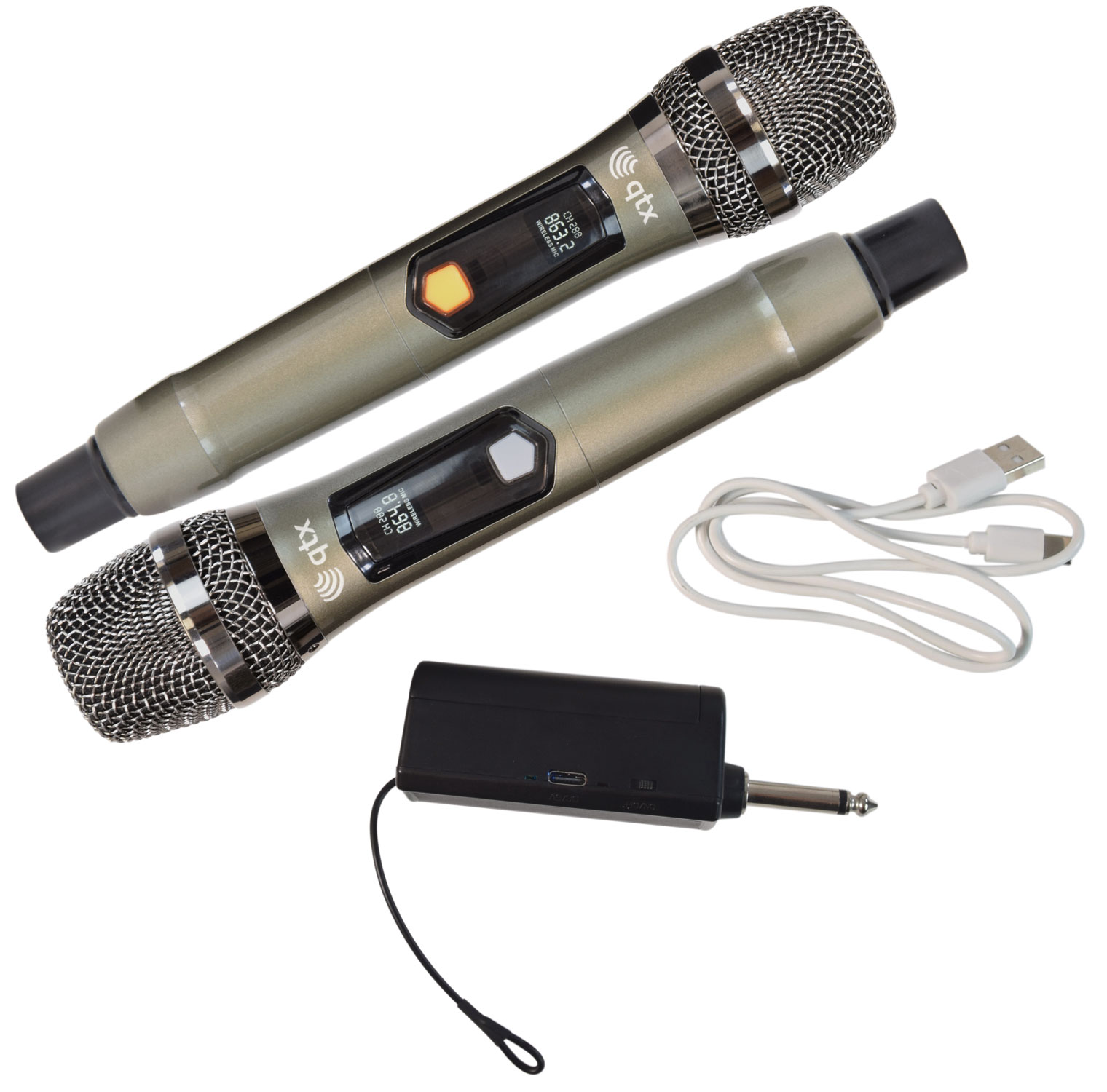 QTX J-MIC Dual UHF Wireless Handheld Microphone System (171824)