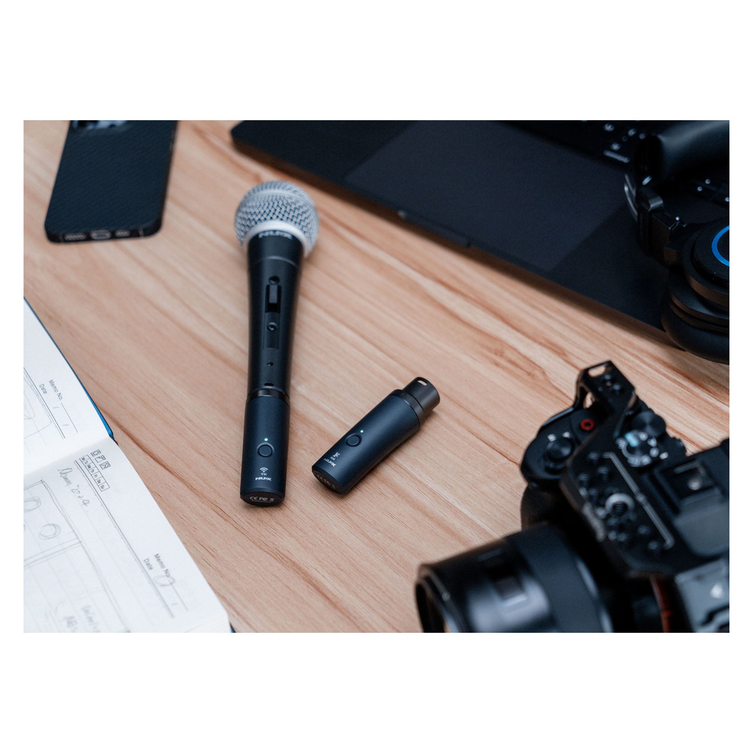 NUX B-3RC Rechargeable Wireless XLR Microphone System 2.4GHz (171863)