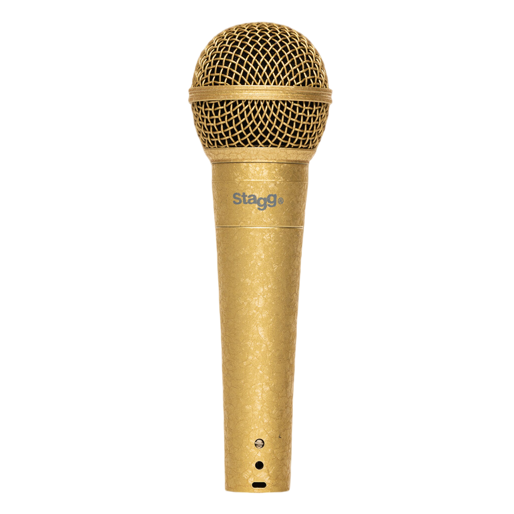 Stagg SDM50 GD Professional Cardioid Dynamic Microphone Gold Special Edition