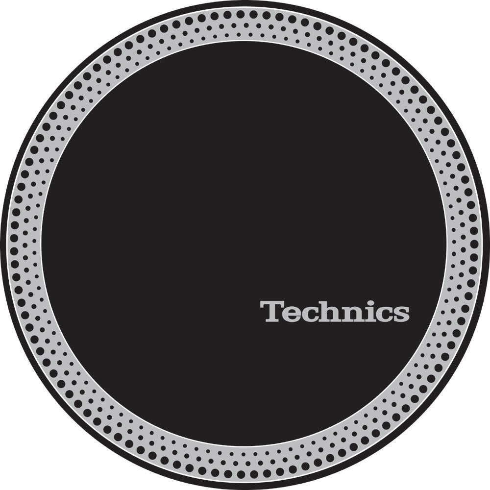 Magma 60666 Technics Slipmat Strobe 3: Silver Dots on Black (Pair)