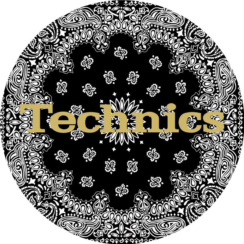 Magma 60689 Technics Slipmat Bandana 1: Black (Pair)