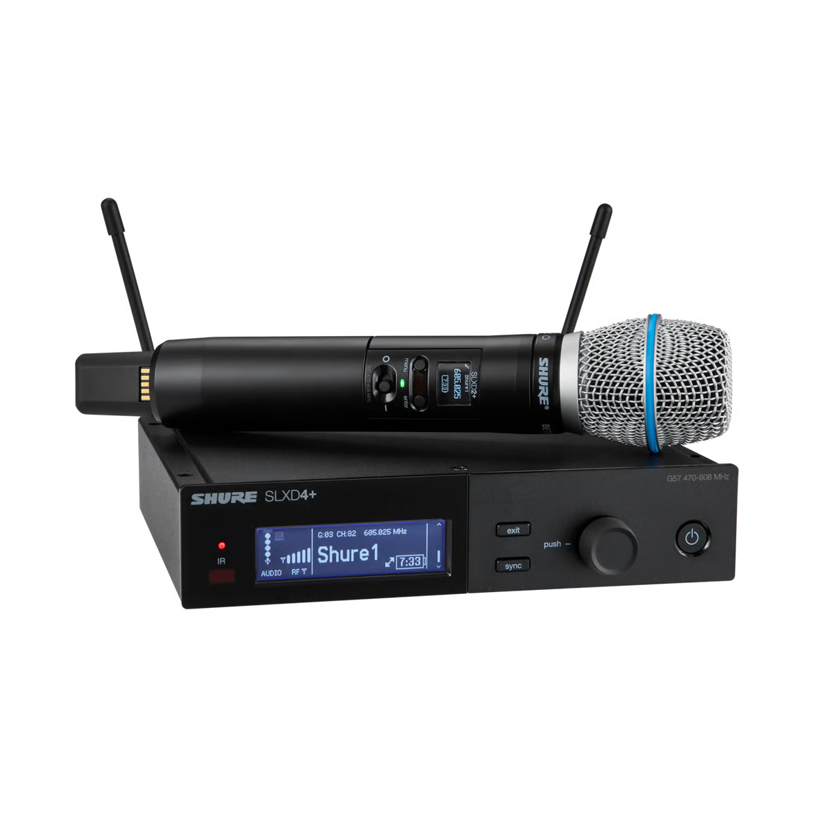 Shure SLXD24+UK/B87A-K55 Wireless Beta 87A Handheld Microphone System