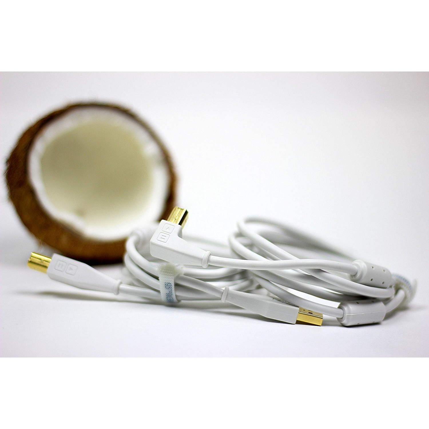 DJ TechTools Chroma Cable USB-A to B Right-Angled 1.5m - White
