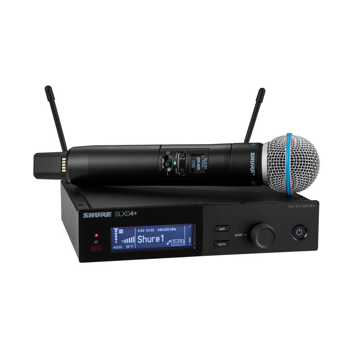 Shure SLXD24+UK/B58-K55 Digital Wireless B58 Handheld Microphone System