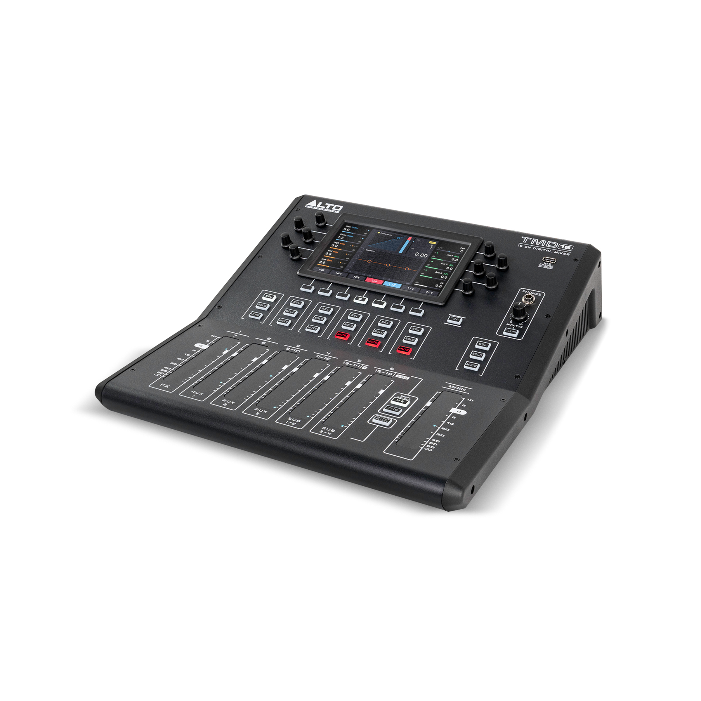 Alto Professional TMD16 16-Channel Digital Mixer with Bluetooth and USB
