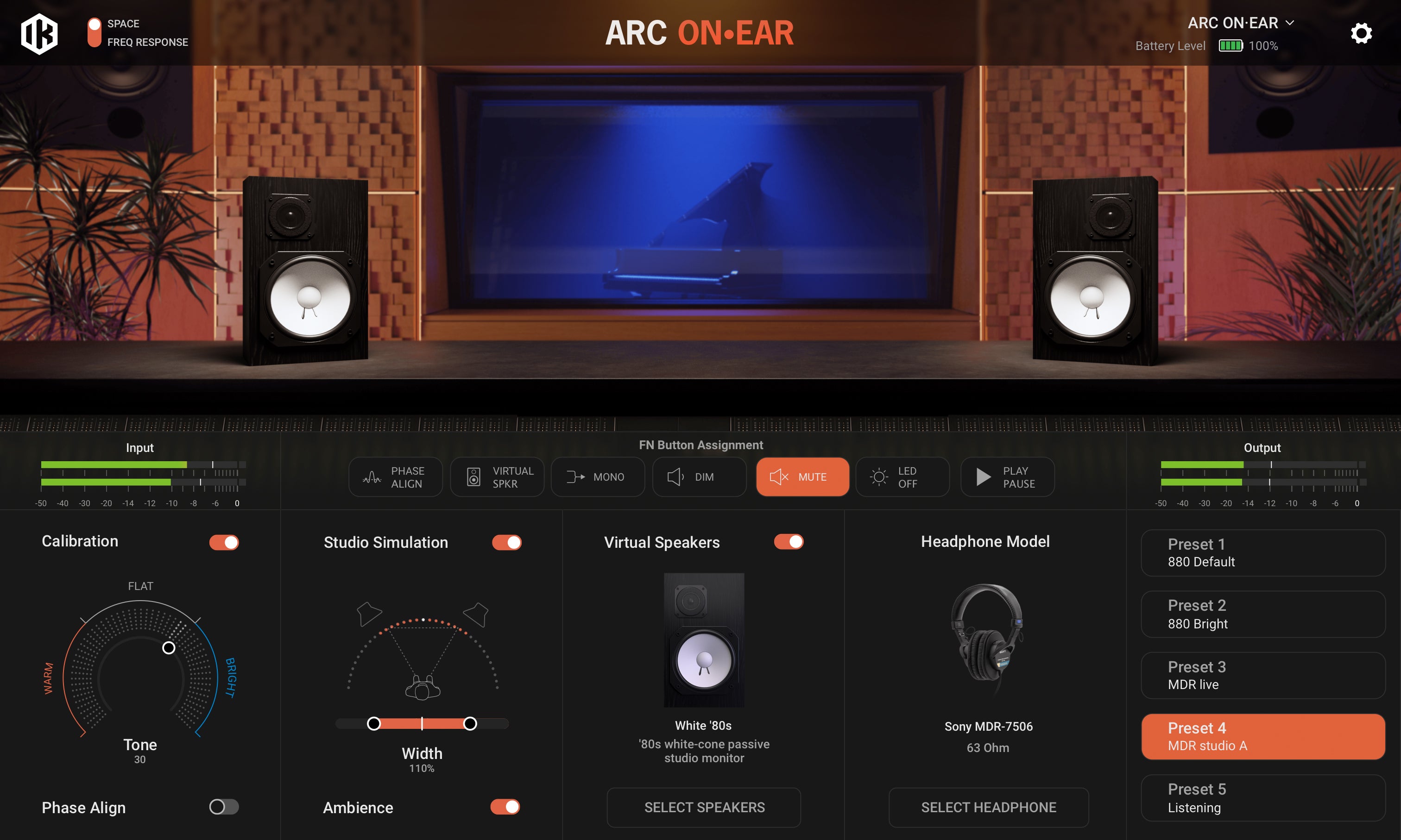 IK Multimedia ARC ON-EAR Headphone Correction/Virtual Monitoring System