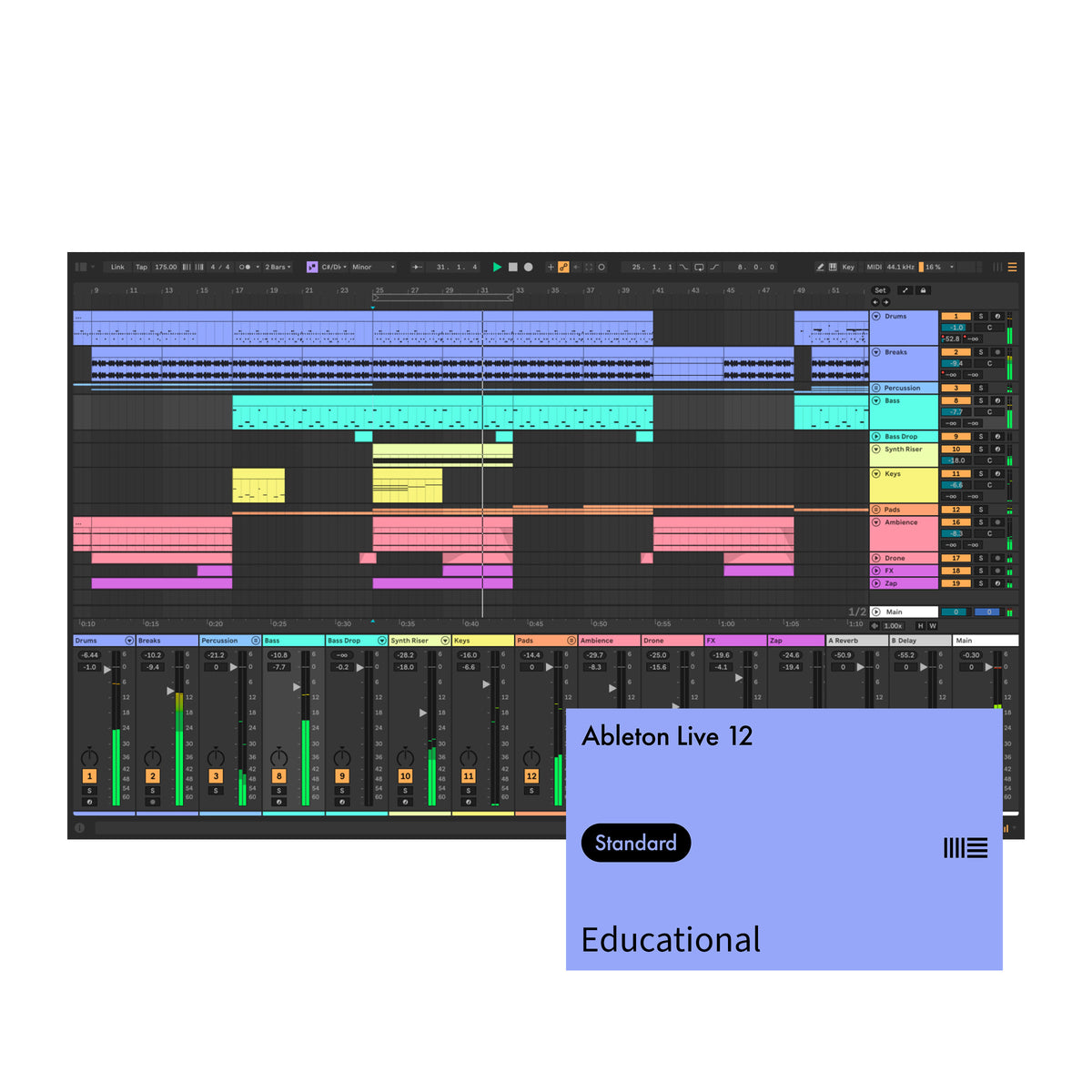 【学生限定】ヘッドホン + Ableton live 12 suite Ableton Live 12 Standard EDU