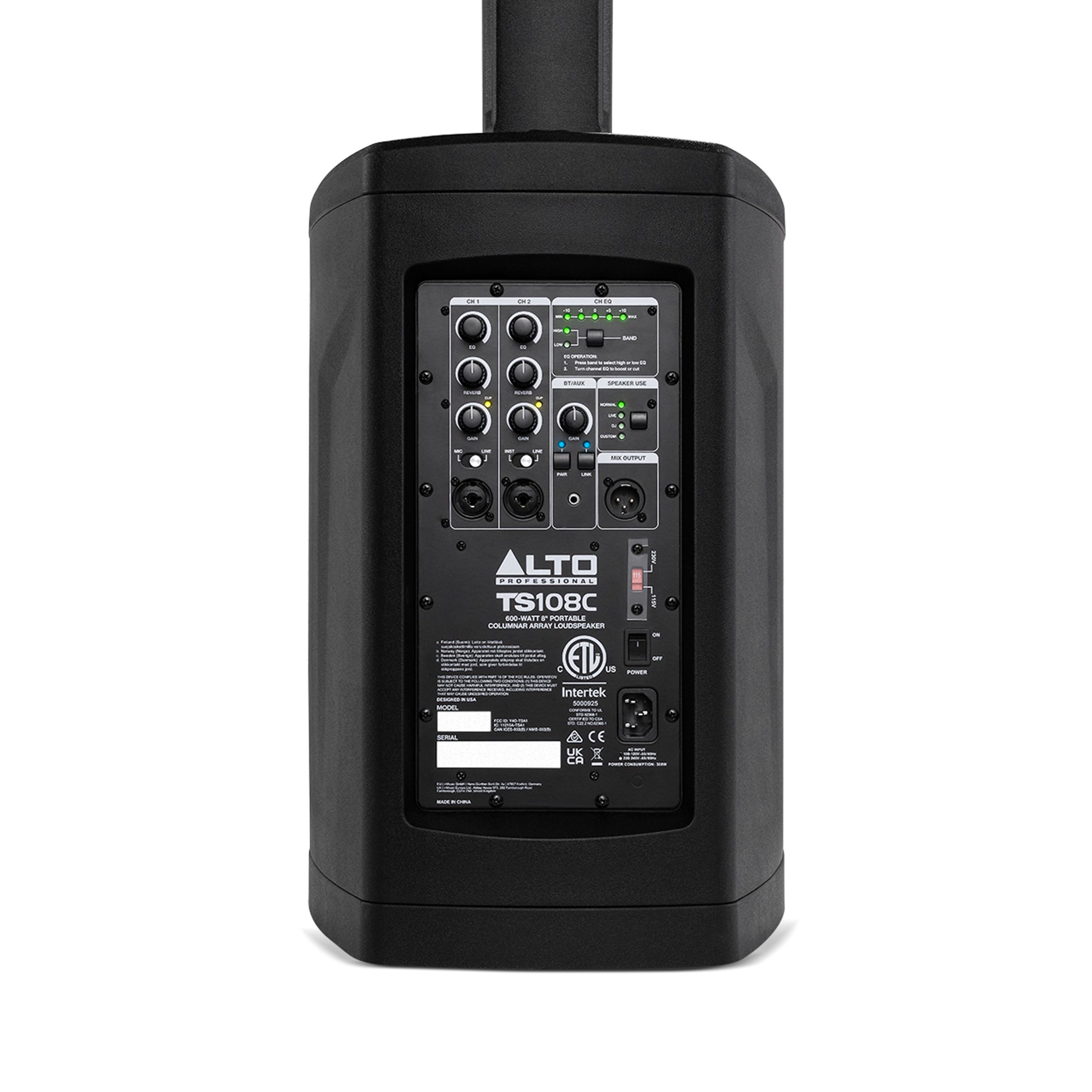 Alto TS108C 600-Watt Portable Powered Column Array