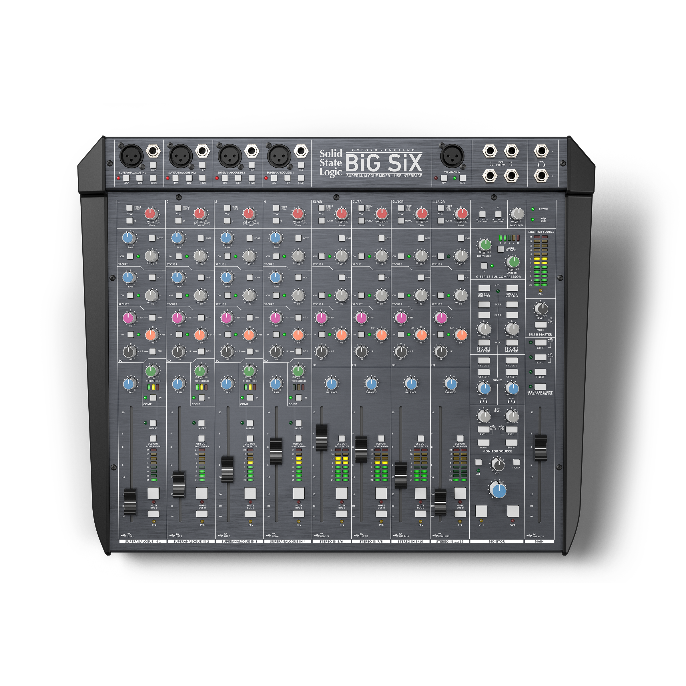 SSL BIG SiX Desktop Studio Mixer with USB Audio Interface
