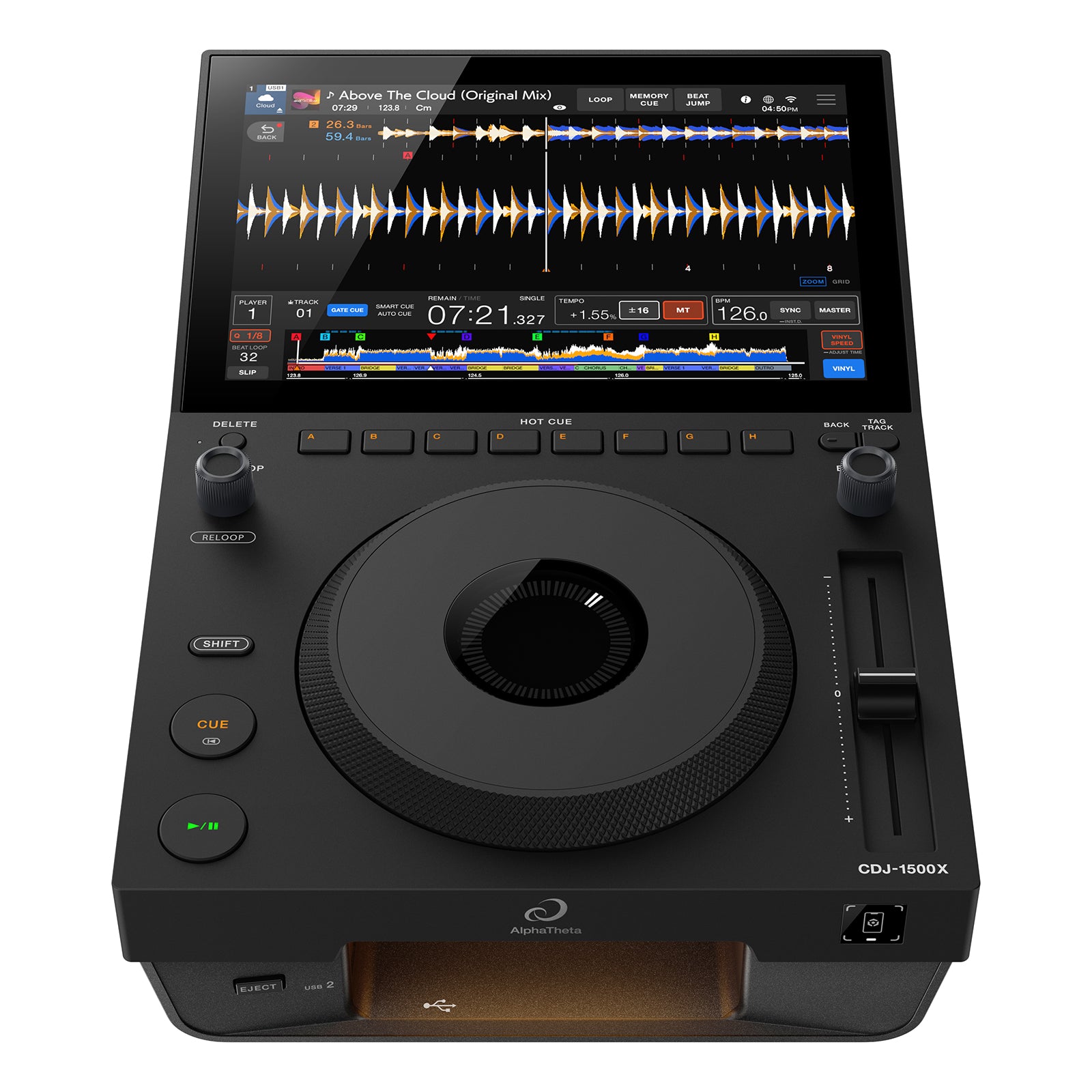 AlphaTheta CDJ-1500X Compact Multi Player - Black