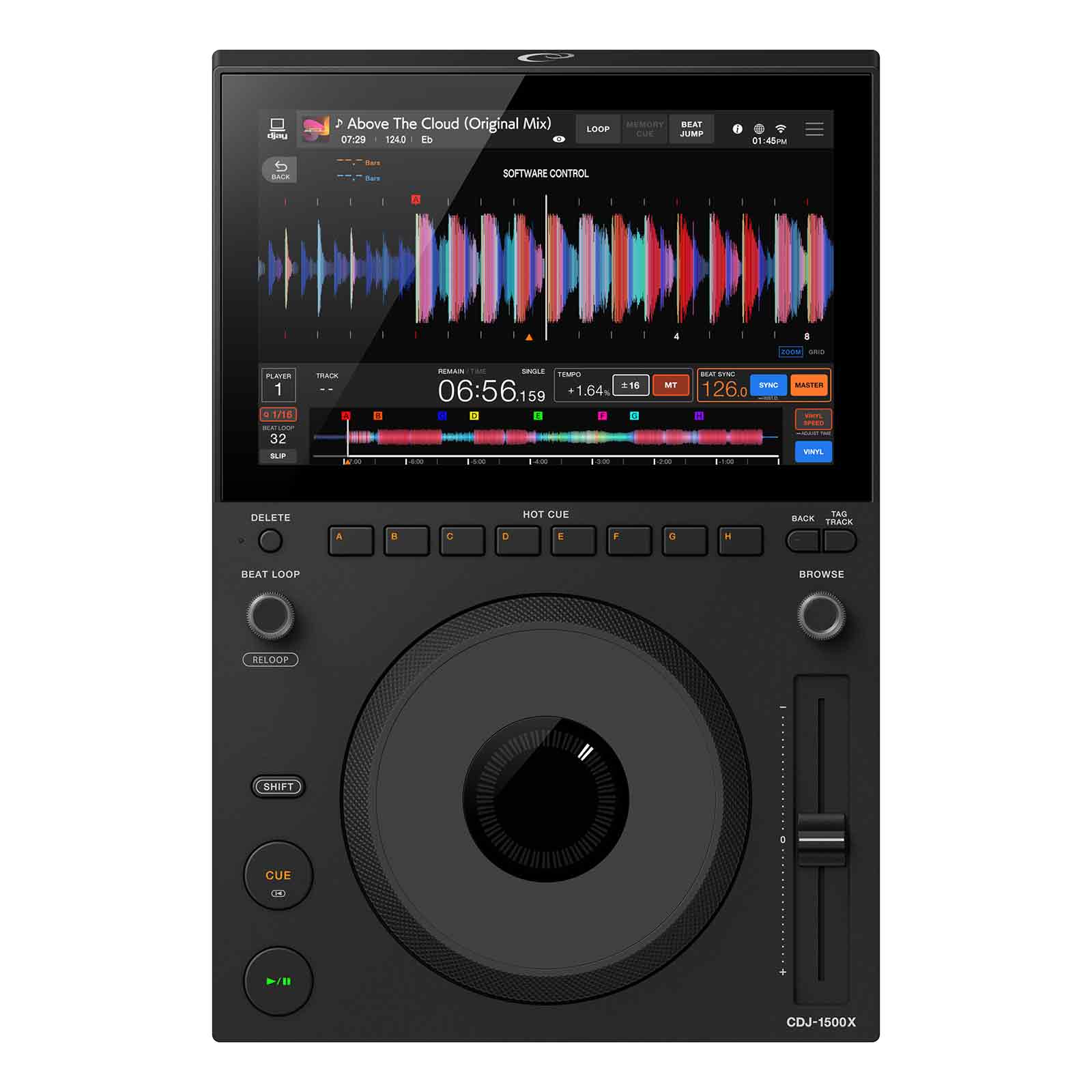 元彼clothing CDJ AlphaTheta CDJ-1500X Compact Multi Player - Black