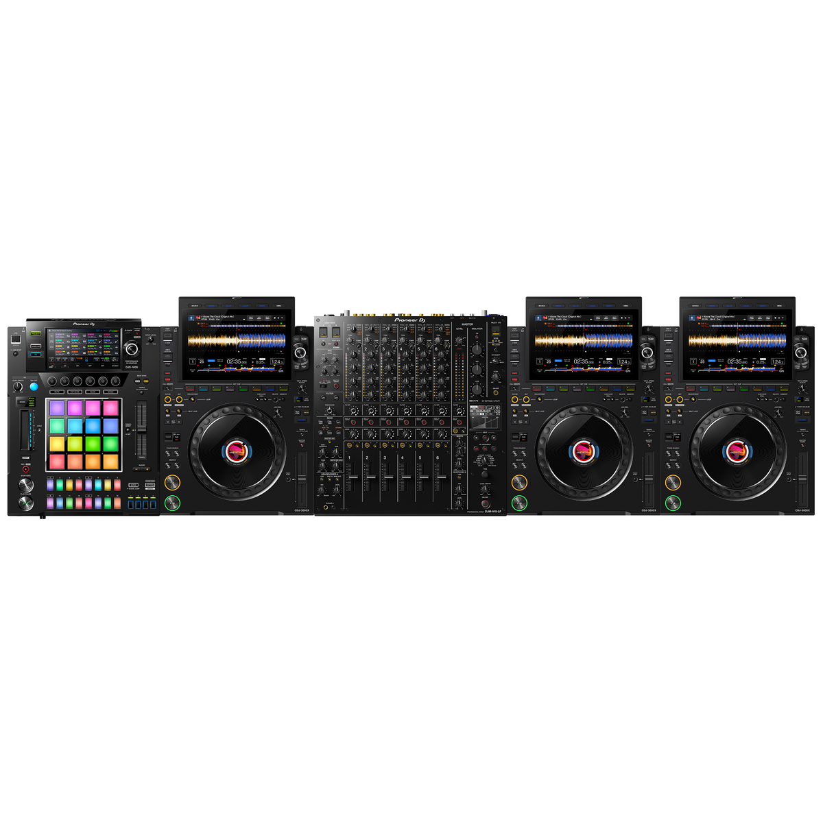 AlphaTheta 3 X CDJ-3000X + DJS-1000 + DJM-V10-LF Bundle