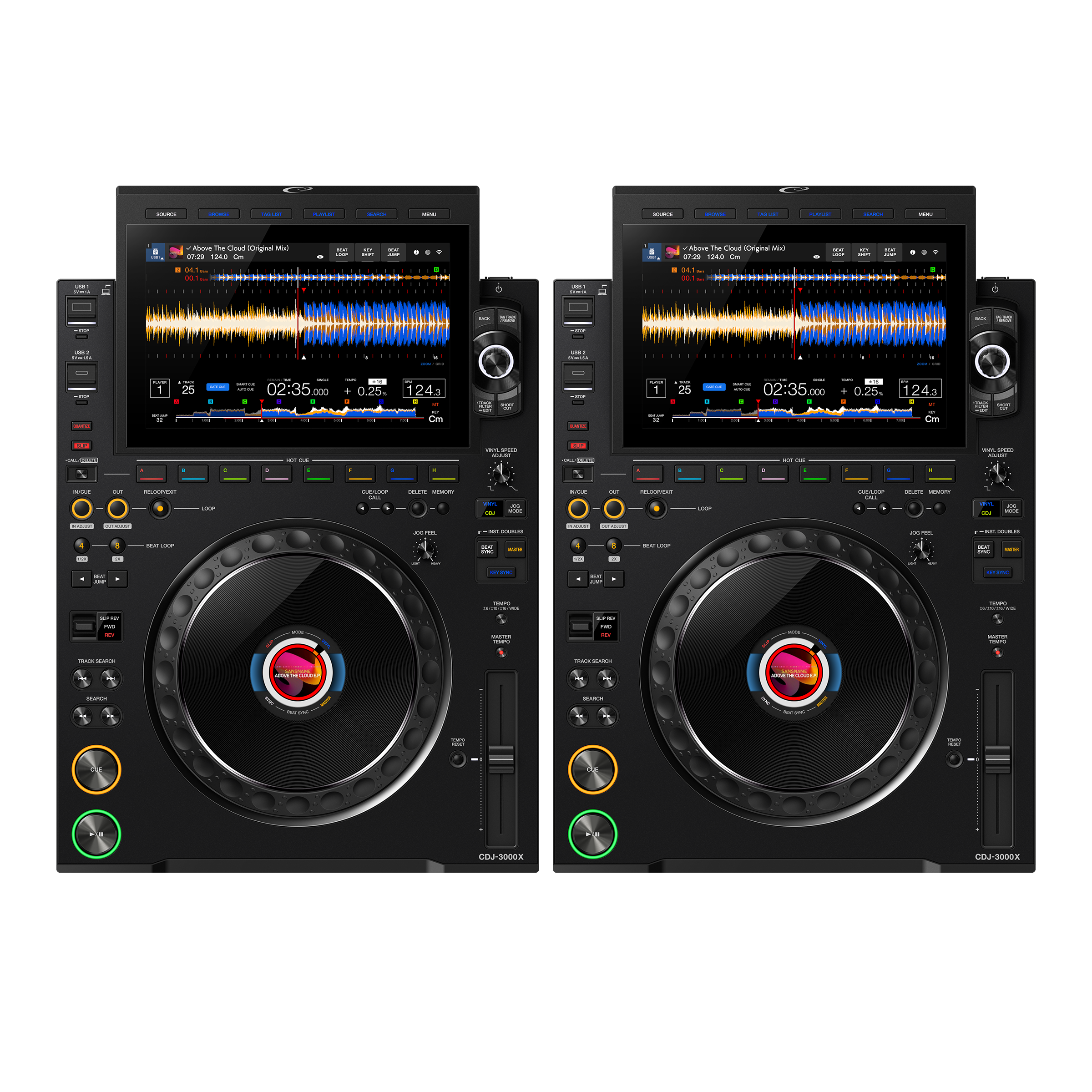 AlphaTheta CDJ-3000X Professional DJ Players (Pair)
