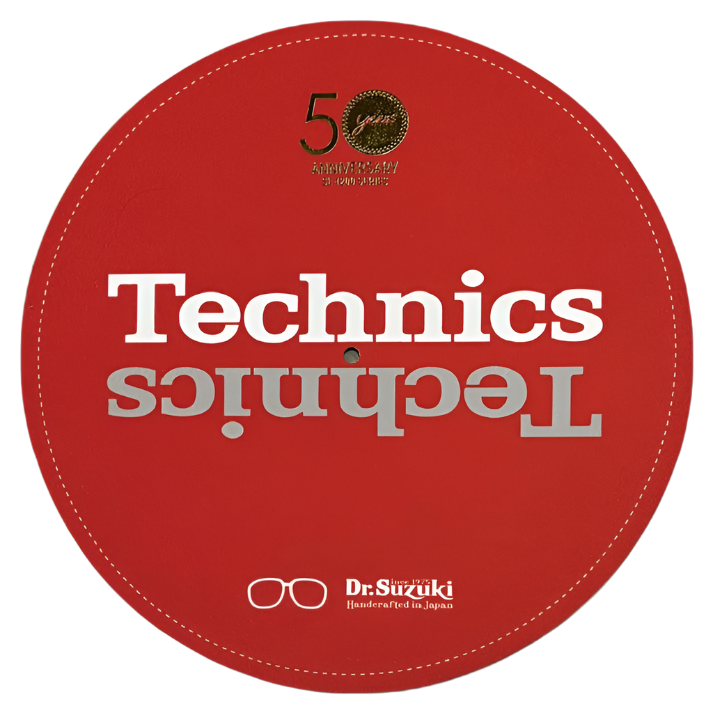 Dr. Suzuki x Technics 50th Anniversary SL-1200M7L Limited Edition Slipmats - Red