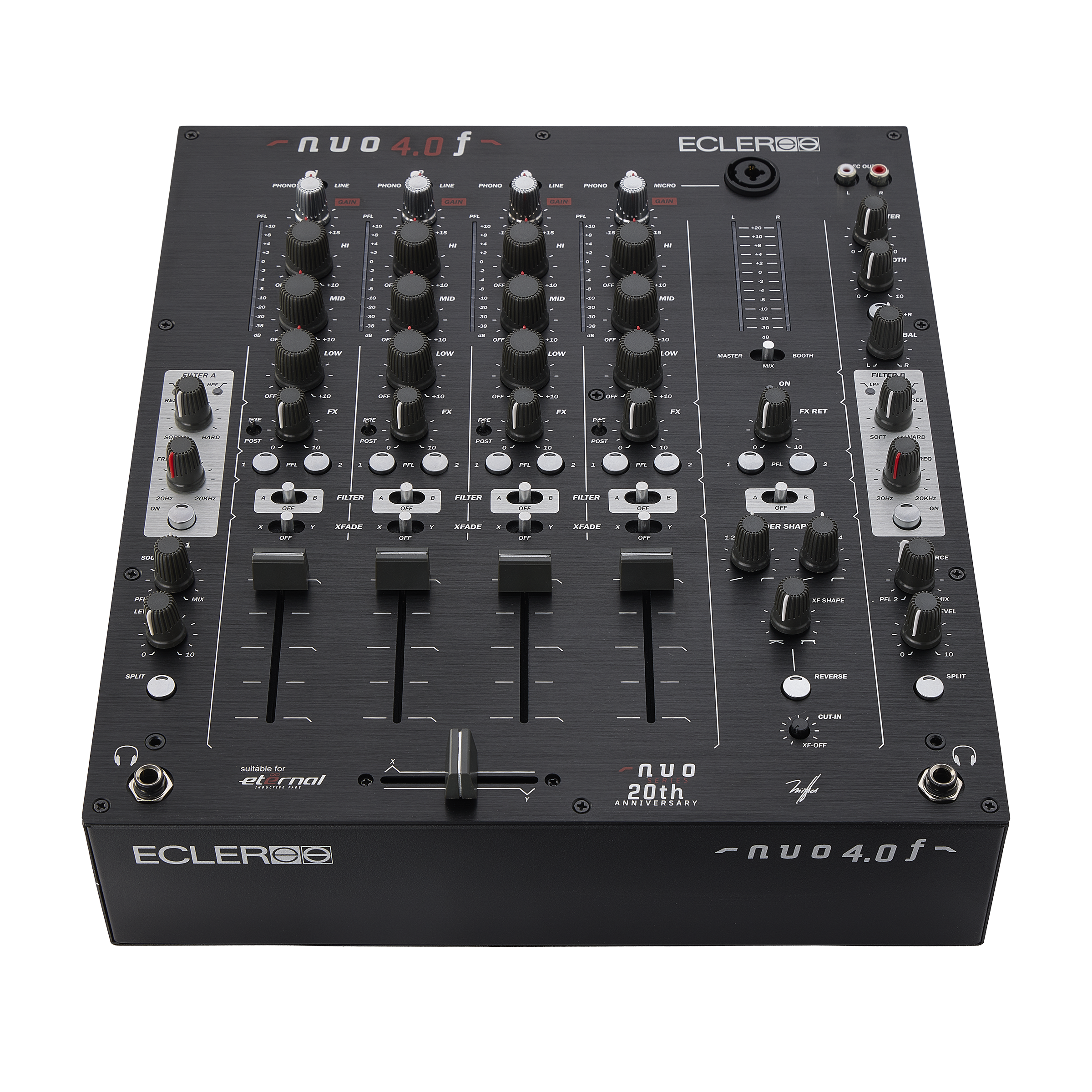 Ecler NUO 4.0F Black + CTRL Case Bundle